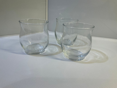 3 partylite tuikkukippoa, kirkas lasi