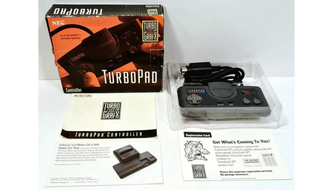TurboGrafx-16 TurboPad Controller (CIB)