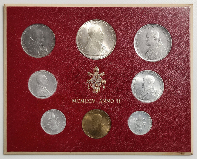 Vatikaani 1964 kolikkosetti, UNC