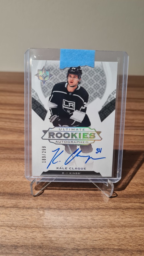 19-20 ULTIMATE COLLECTION ROOKIE AUTO - KALE CLAGUE RC /299