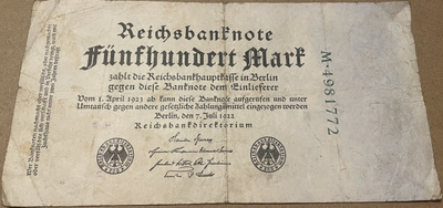 Germany 500 Mark 7.7.1922 P74