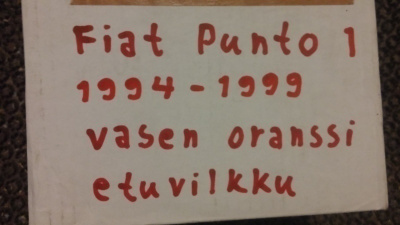 Fiat Punto vasen vilkku uusi!!!