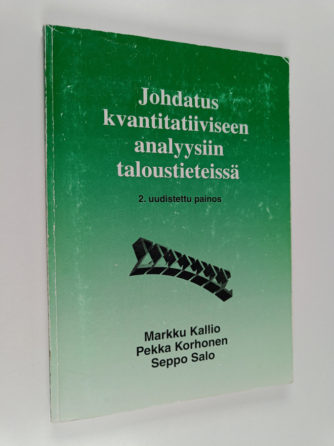 Markku Kallio : Johdatus kvantitatiiviseen analyysiin tal...