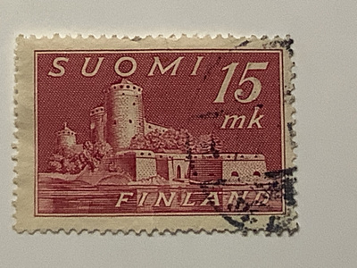 301 / 1945 M30 Olavinlinna 15mk o leimattu