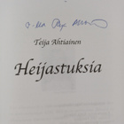 Teija Ahtiainen : Heijastuksia : Runokokoelma (signeeratt... - pikkukuva 3