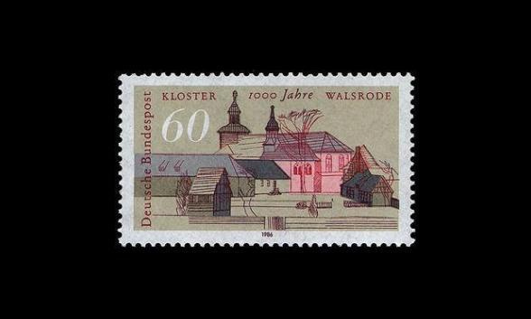 Saksa 1280 ** Walsrode ja Walsroden luostari 1000v (1986)