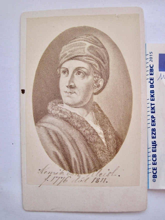 CDV Valokuva Kirjailija Heinrich von Kleist Saksa 1860-l