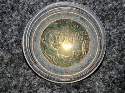 2 € Ranska 2010, 70 vuotta kesäkuun 18. päivän puheesta