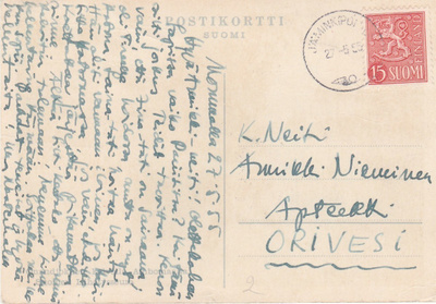 Postileima, JÄMINKIPOHJA, vuodelta 1955