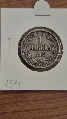1 markka 1865, Suomi