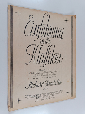 Richard Krentzlin : Einfuhrung in die klassiker