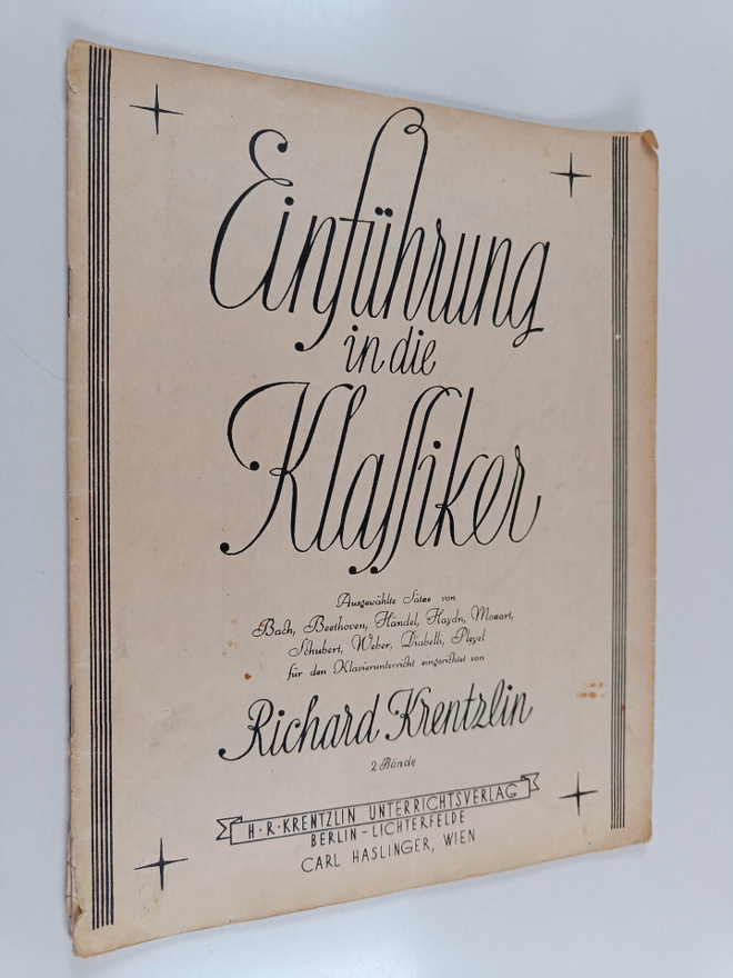 Richard Krentzlin : Einfuhrung in die klassiker