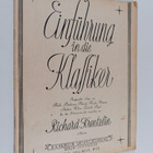Richard Krentzlin : Einfuhrung in die klassiker - pikkukuva 1