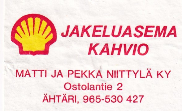 Ähtäri. Matti ja Pekka Niittylä Ky  ,SHELL   s9/3