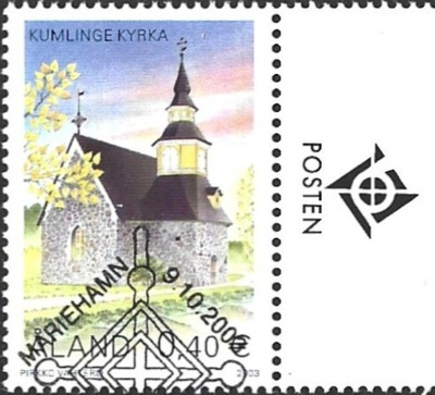 Ål 2003 Kumlingen kirkk 0,40 € välilöpari logo EPL LaPe 228