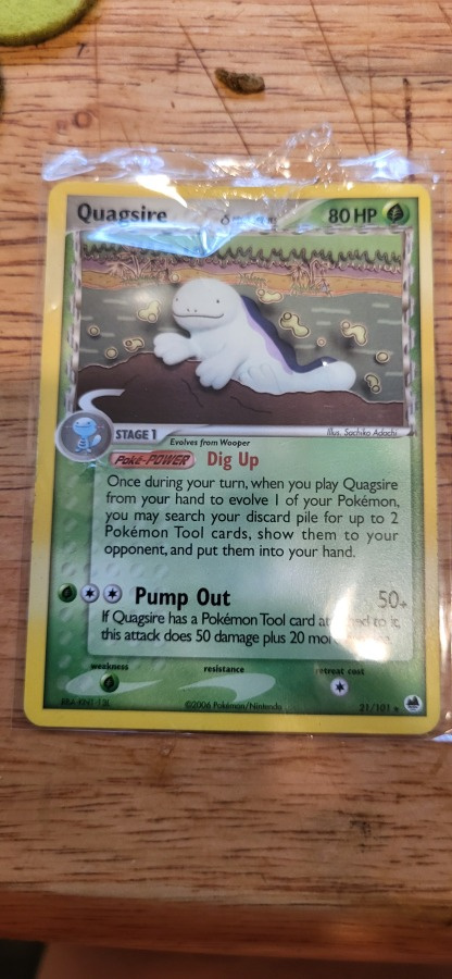 Quagsire #21 Pokemon Dragon Frontiers RARE non holo card