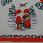 Retro joululiina Pukki ja Muori lumisessa metsässä - pikkukuva 1