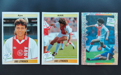 1994 Panini Voetbal Jari Litmanen tarrat 3kpl