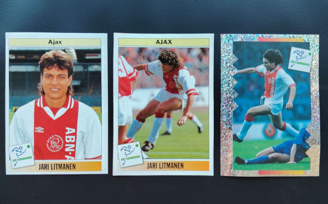1994 Panini Voetbal Jari Litmanen tarrat 3kpl