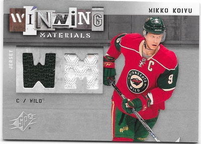 2009-10 SPx Winning Materials #WM-MK Mikko Koivu paita 2-vär