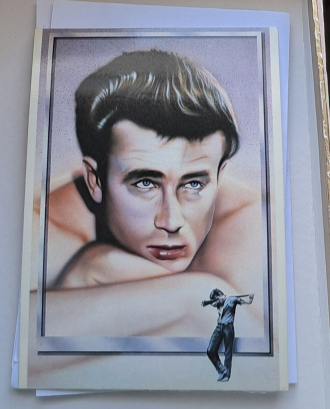 James Dean kuvataulu, maalattu, uusi kortti