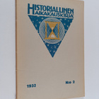 Historiallinen aikakauskirja 2/1932 - pikkukuva 1