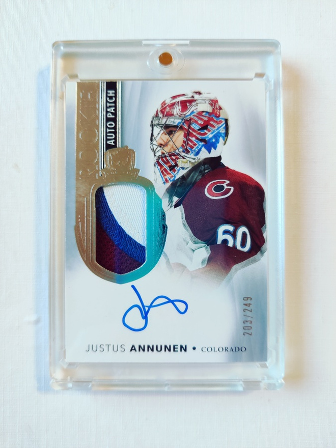 Justus Annunen - 21-22 The Cup Rookie Auto Patch /249