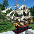 Pienoismalli HMS Victory purjelaiva sotalaiva UK Royal Navy - pikkukuva 5