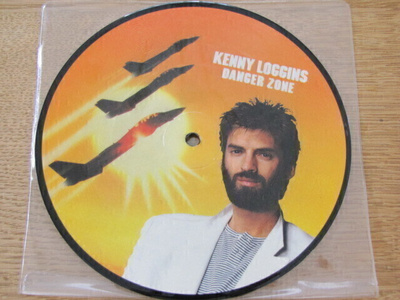 Kenny Loggins Danger Zone 7 45 UK 1986 kuvalevy top gun