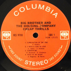 Big Brother & The Holding Company – Cheap Thrills,  Gatefold - pikkukuva 3