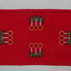 Retro käsinkirjailtu joululiina - kaitaliina 36 cm x 29 cm - pikkukuva 2