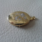 Kulta 14K Medaljonki kuvioitu - pikkukuva 1