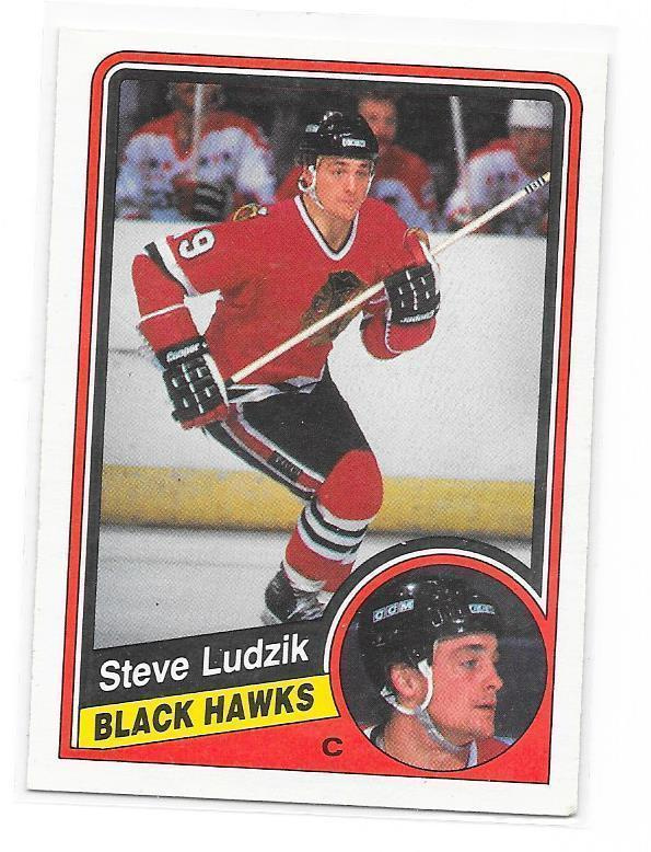 1984-85 OPC #38 Steve Ludzik Chicago Blackhawks