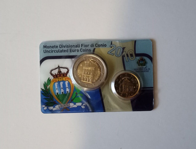 SAN Marino coin card 2010