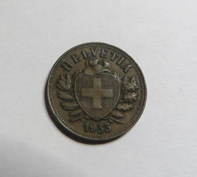 Sveitsi 2 rappen 1933