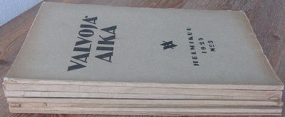 Valvoja-Aika 1923, 1925 7 hajanumeroa, v 1923 sis.luettelo