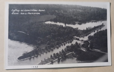 Åland, Lemströms kanal, bron, ilmakuva (Markström), ei p.