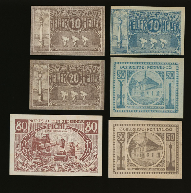 Itävalta Notgeld 6 kpl, erä 42