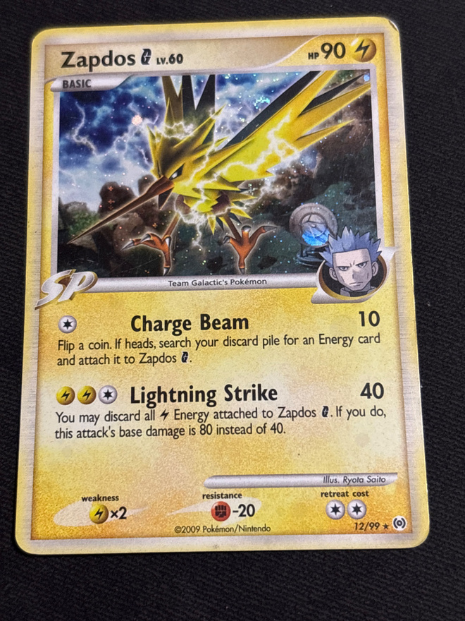 Zapdos G lv.60 12/99 Arceus