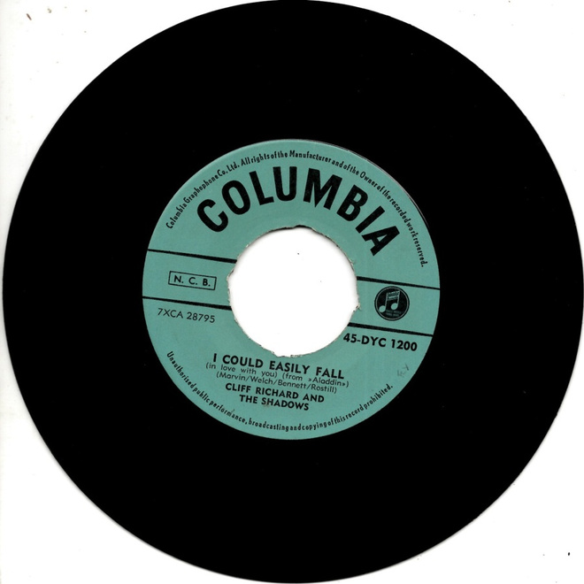 CLIFF RICHARD: I Could Easily Fall / I'm In Love With Yo  7"