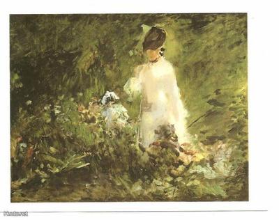 Edouard Manet : "Young woman among flowers"