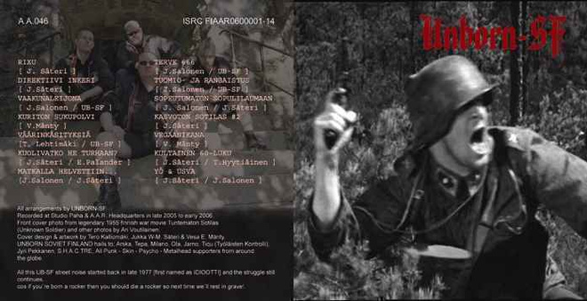 UNBORN-SF **HAKKAA PÄÄLLE POHJAN POIKA!!!** Oi!-pUnK77-SKIN