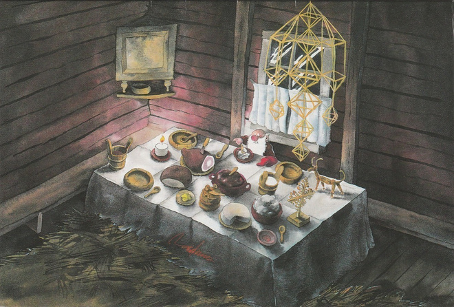 MAURI KUNNAS - TONTTU RUOKAPÖYDÄSSÄ - 1