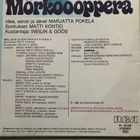 LP Mörköooppera idea sanat sävel Marjatta Pokela 1980 - pikkukuva 3