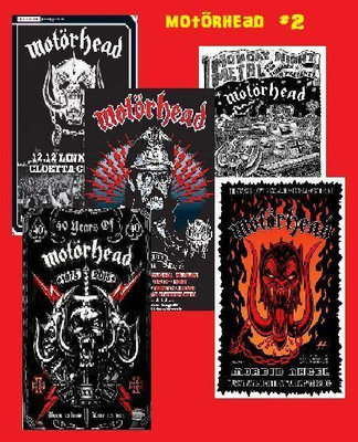 MOTORHEAD --- julistesetti 5kpl --- 21cm x 30cm #2