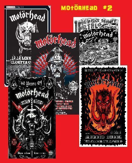 MOTORHEAD --- julistesetti 5kpl --- 21cm x 30cm #2