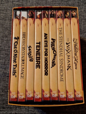 Dario Argentino collection 9 DVD elokuvaa.