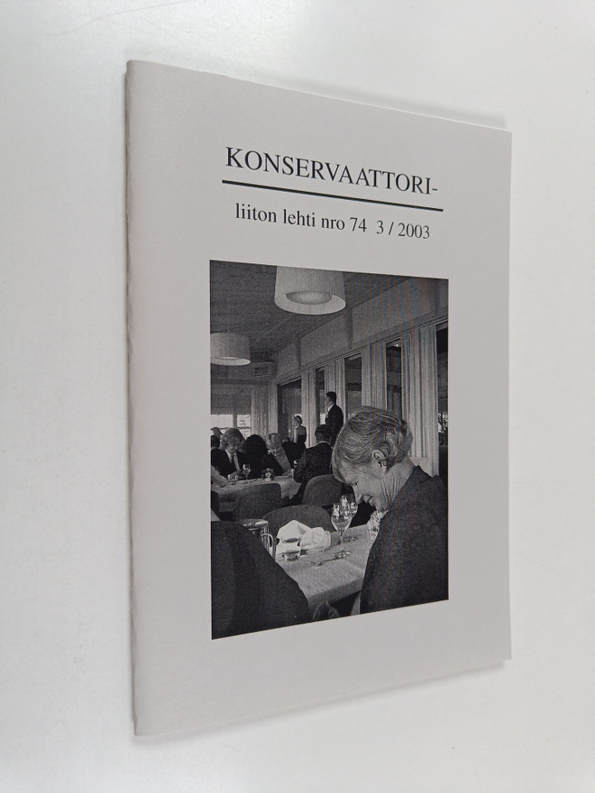 Konservaattoriliiton lehti nro 74, 3/2003