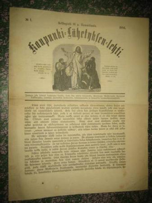 Kaupunki-lähetyksen lehti nro 1/1886