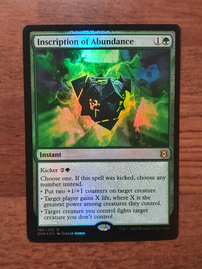 Magic the Gathering Inscription of Abundance